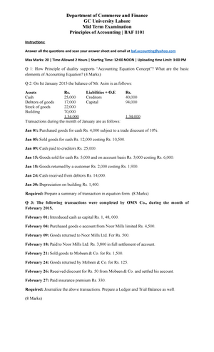 Accounting CH# 1 Solutions (Accounting By Kieso 13th Edition) - 1-6 ...