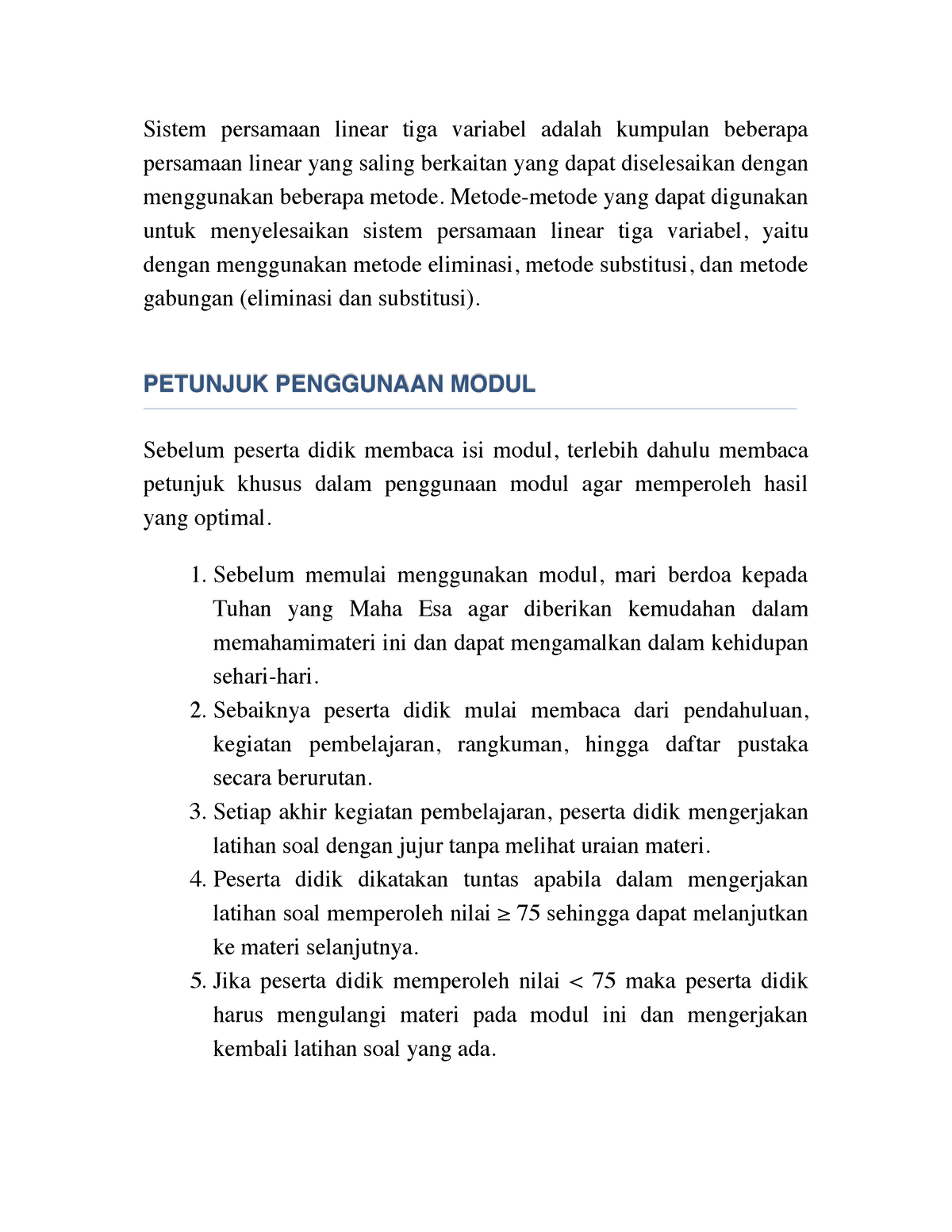 Kelas-X Matematika-Umum KD-3 - Sistem Persamaan Linear Tiga Variabel ...