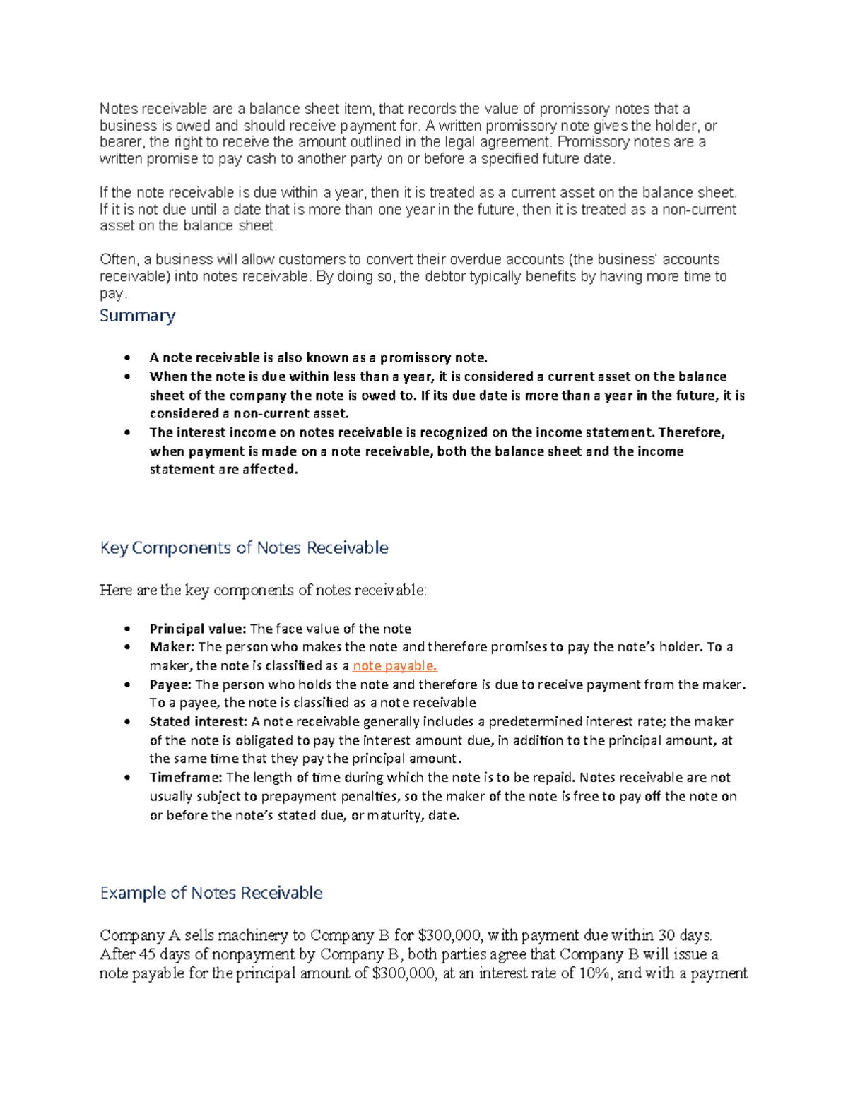 Notes-receivable-pr e116d7a8a1b4e2a7972a39e89ac733a7 - Notes receivable ...