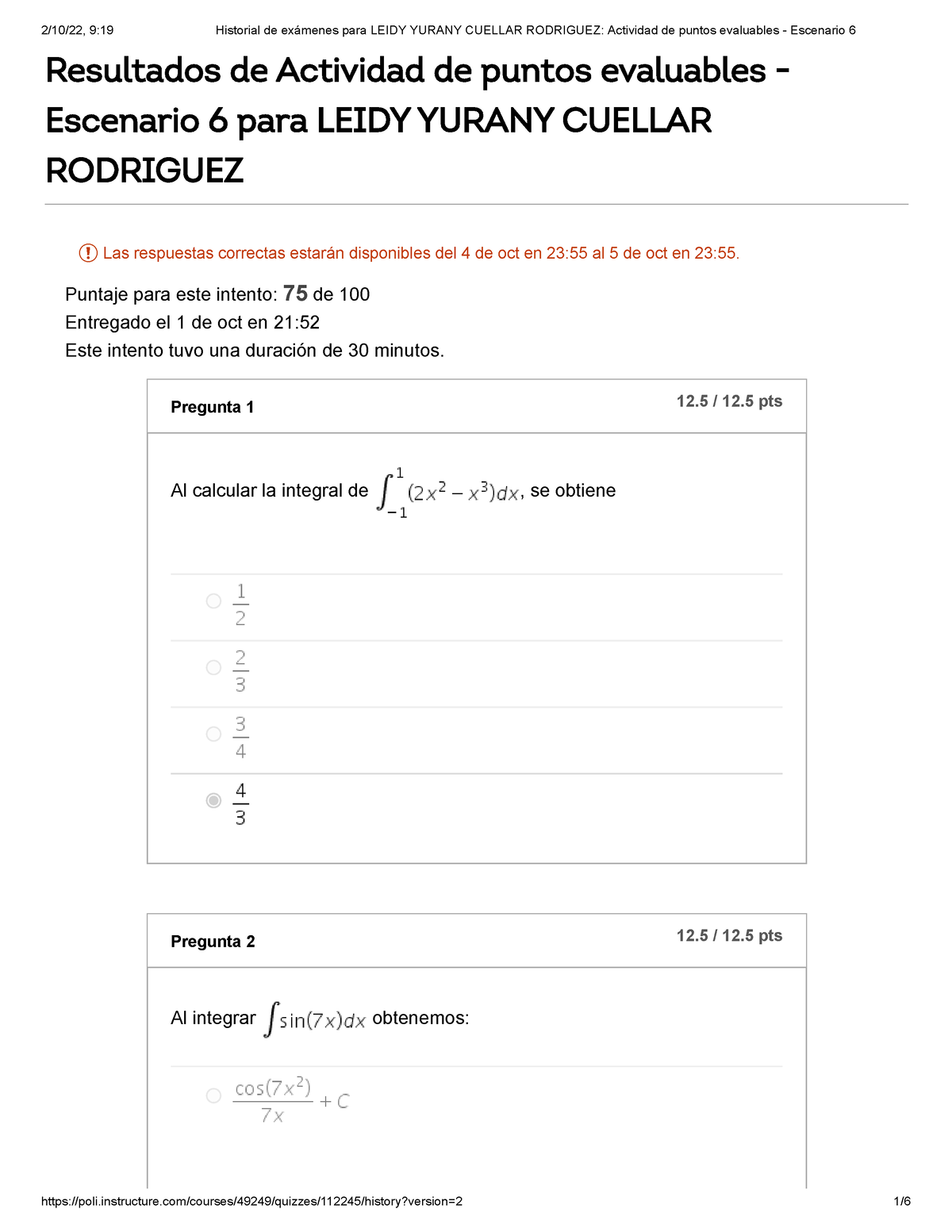 Actividad De Puntos Evaluables - Escenario 6 Cálculo II Int 2 ...