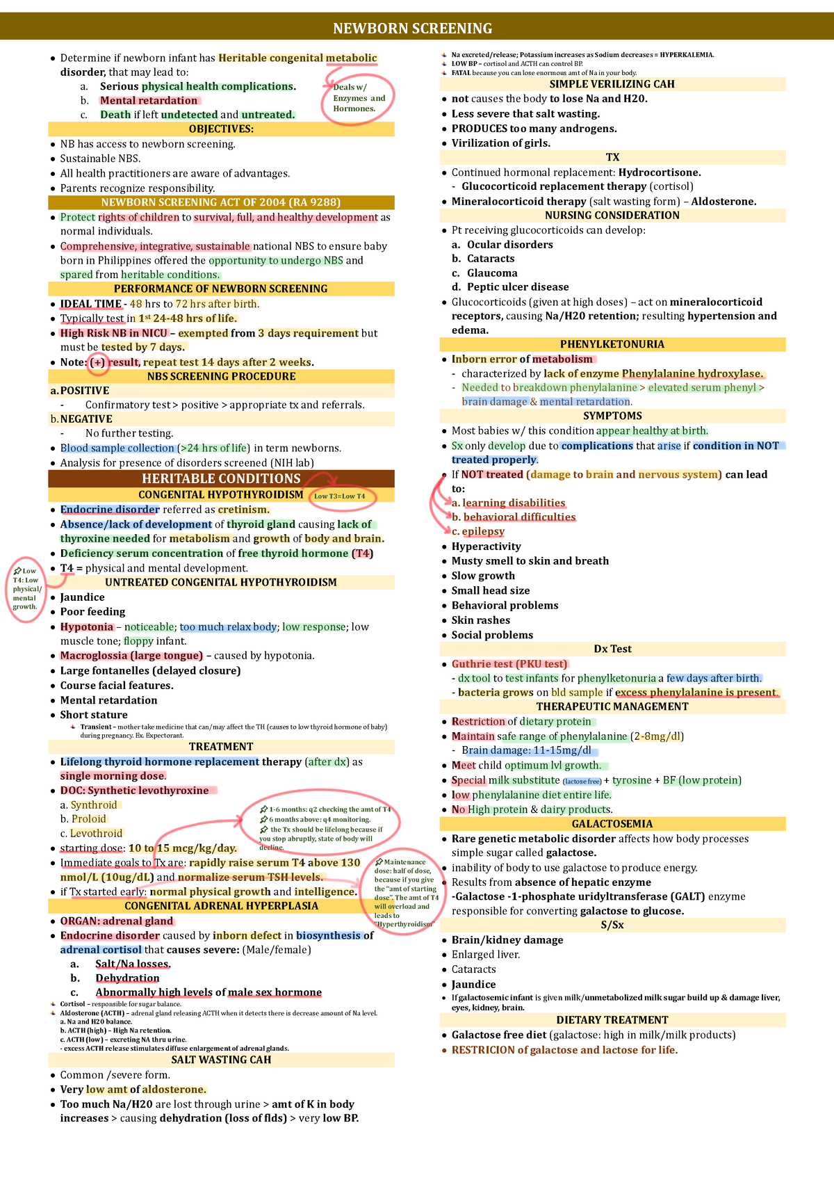 High risk condition of newborn - • Determine if newborn infant has ...