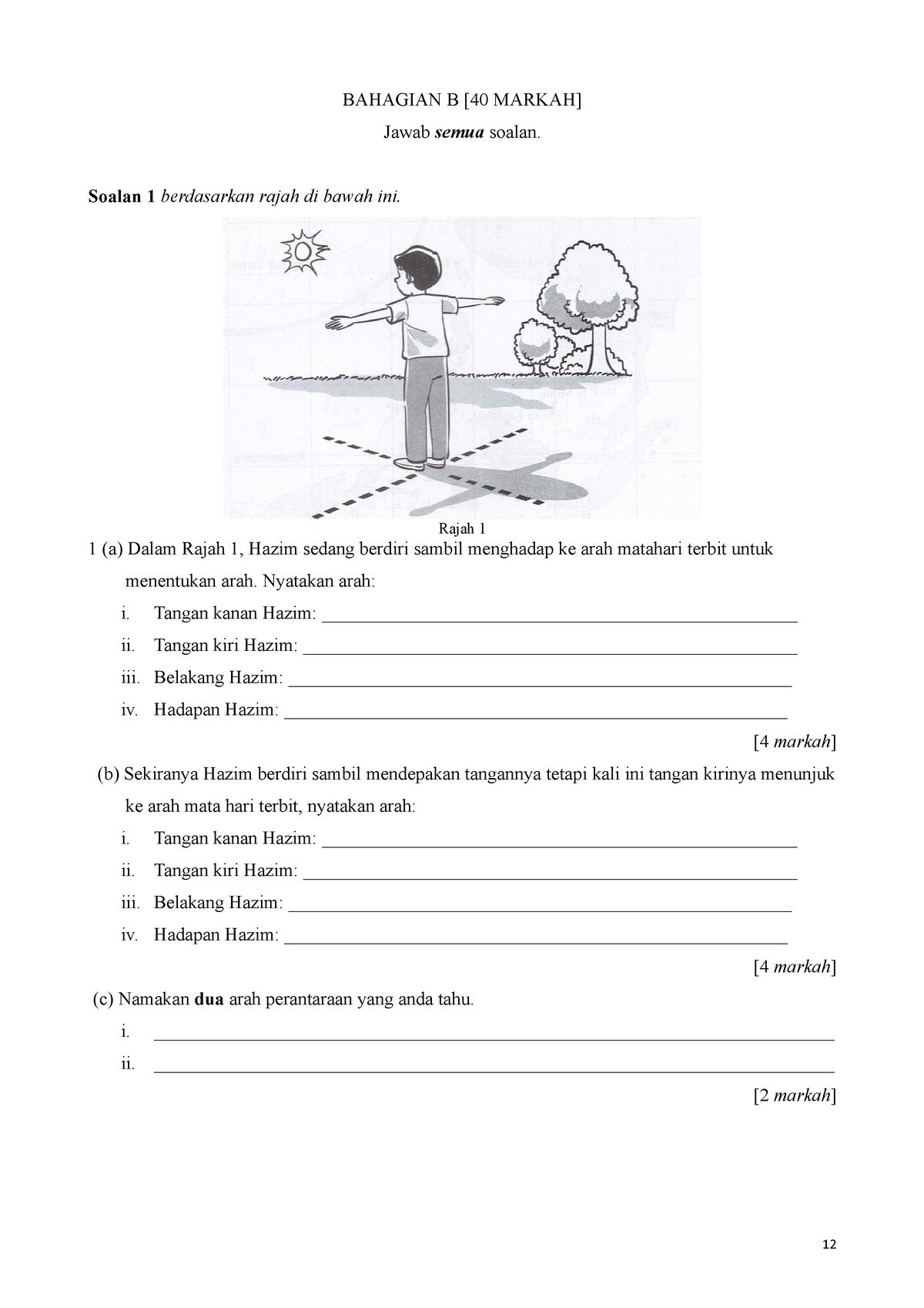 Bahagian B PPT T1 2021 - Soalan Latihan - BAHAGIAN B [40 MARKAH] Jawab ...