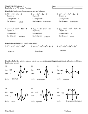 Kami Export - M3 U3 WS1 - End Behavior of Polynomial Functions - Math 3  Unit 3 Worksheet 1 Name: End - Studocu