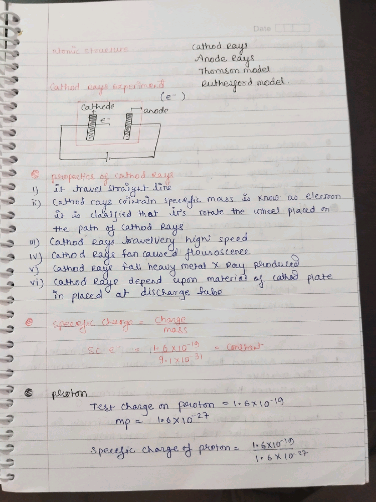 Atomic Structure - B. Sc Chemistry Hons - Studocu