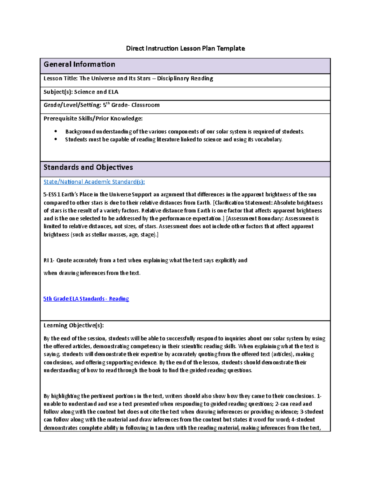 assignment elementary definition