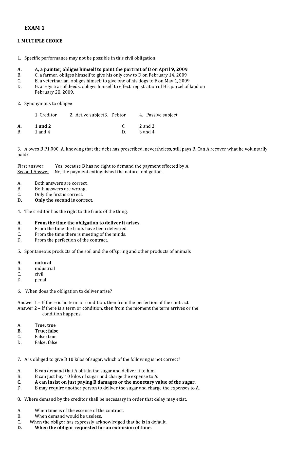 465851692 MOCK Departmentals RFBT 1 Answer Keys docx - EXAM 1 I ...