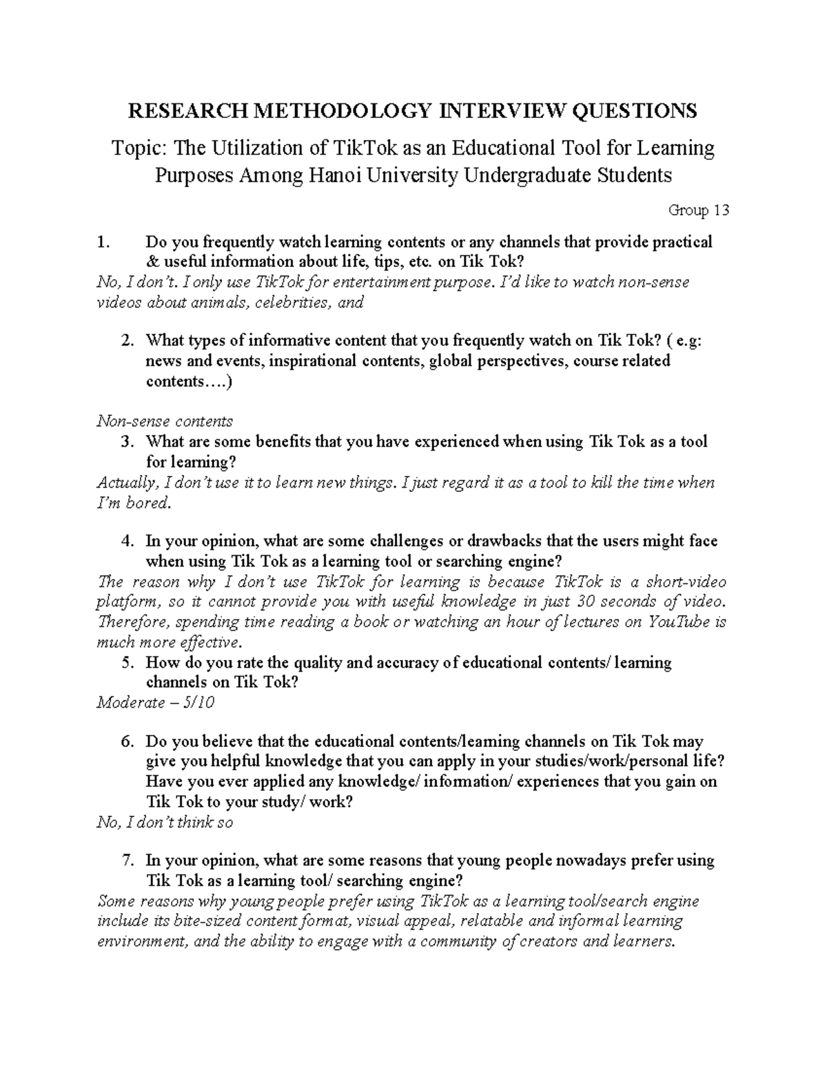 phd interview questions on research methodology