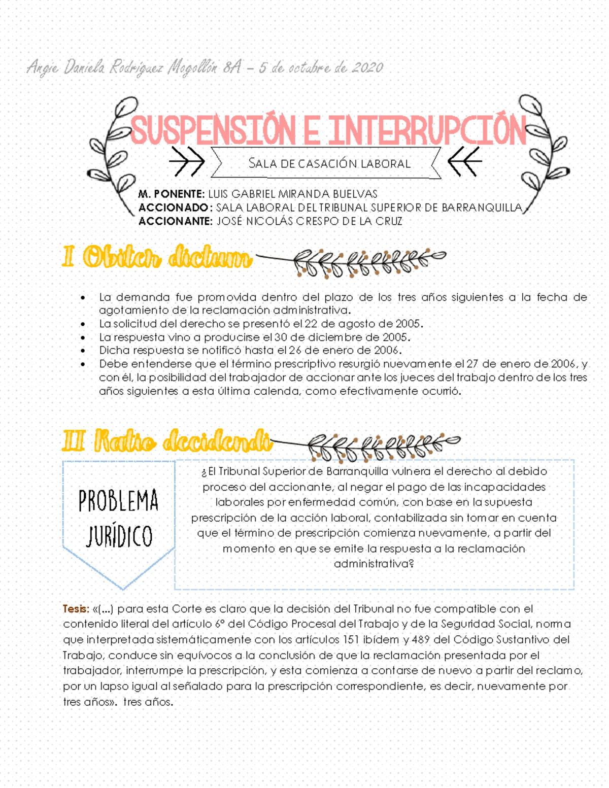 2.2 Suspensión E Interrupción - SUSPENSI”N E INTERRUPCI”N Sala De ...