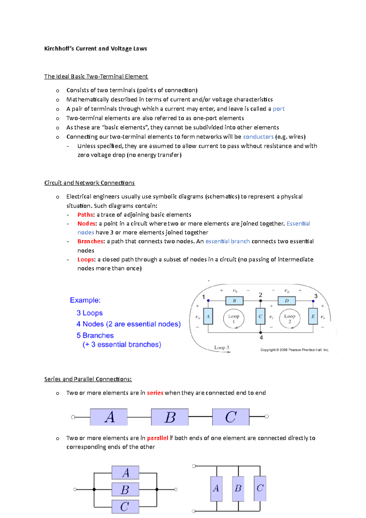 Kirchhoffʼs Current & Voltage Laws - Kirchhoff’s Current and Voltage ...