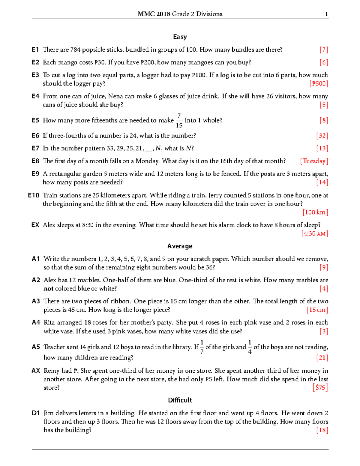 Mathematics long examination - Studocu