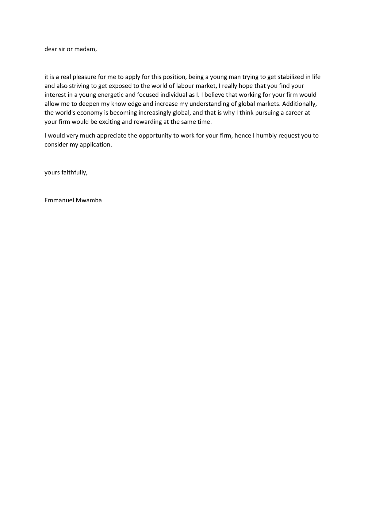 Motivational letter and cover letter - dear sir or madam, it is a real ...