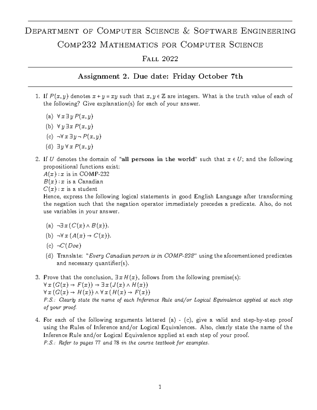 assgn-2-comp-232-fall-2022-assignment-2-department-of-computer