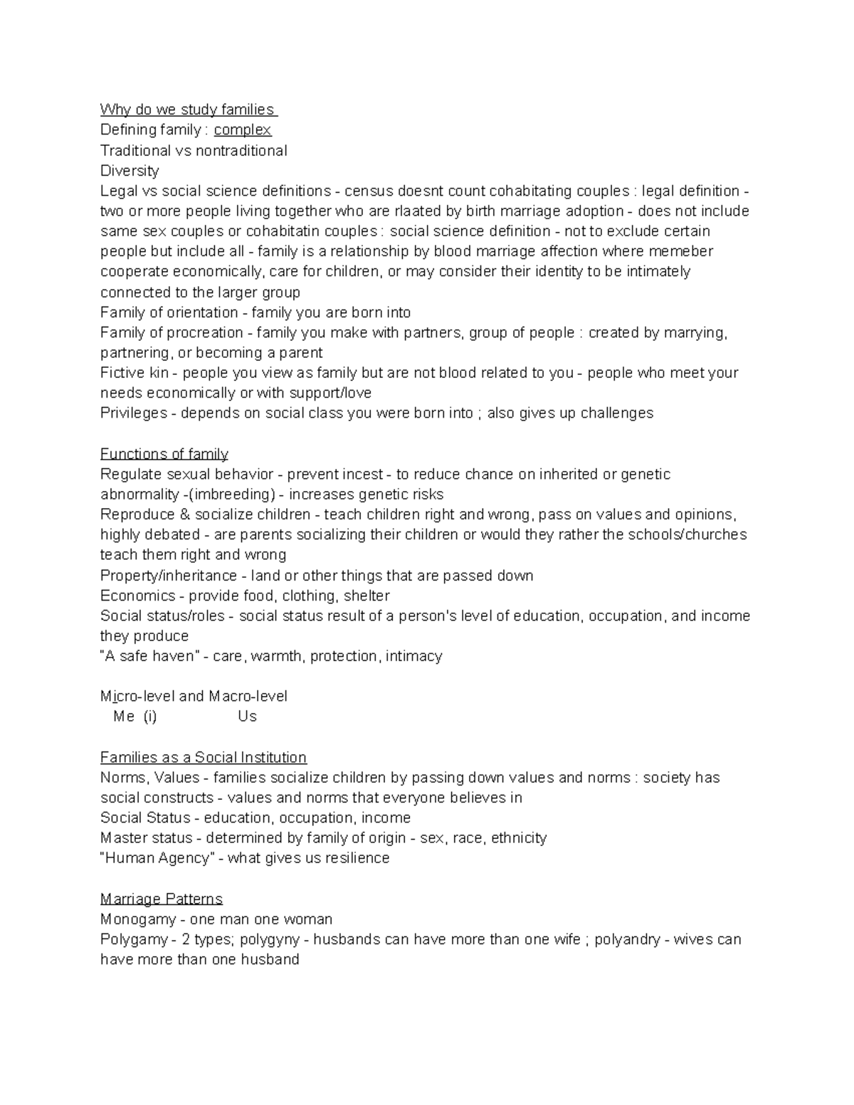 Families - 8 23 - Why do we study families Defining family : complex ...