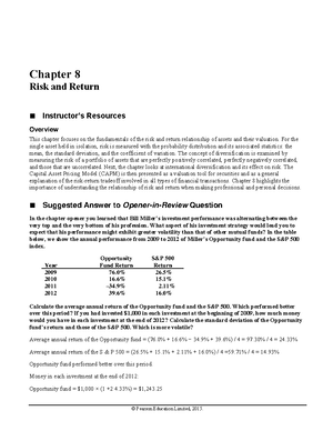 Chapter+4 - Solutions - Chapter 4 Overview This chapter introduces the ...