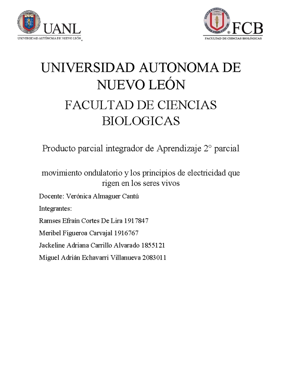 Ppa 2 Equipo 2 214 Universidad Autonoma De Nuevo LeÓn Facultad De Ciencias Biologicas Producto 9440