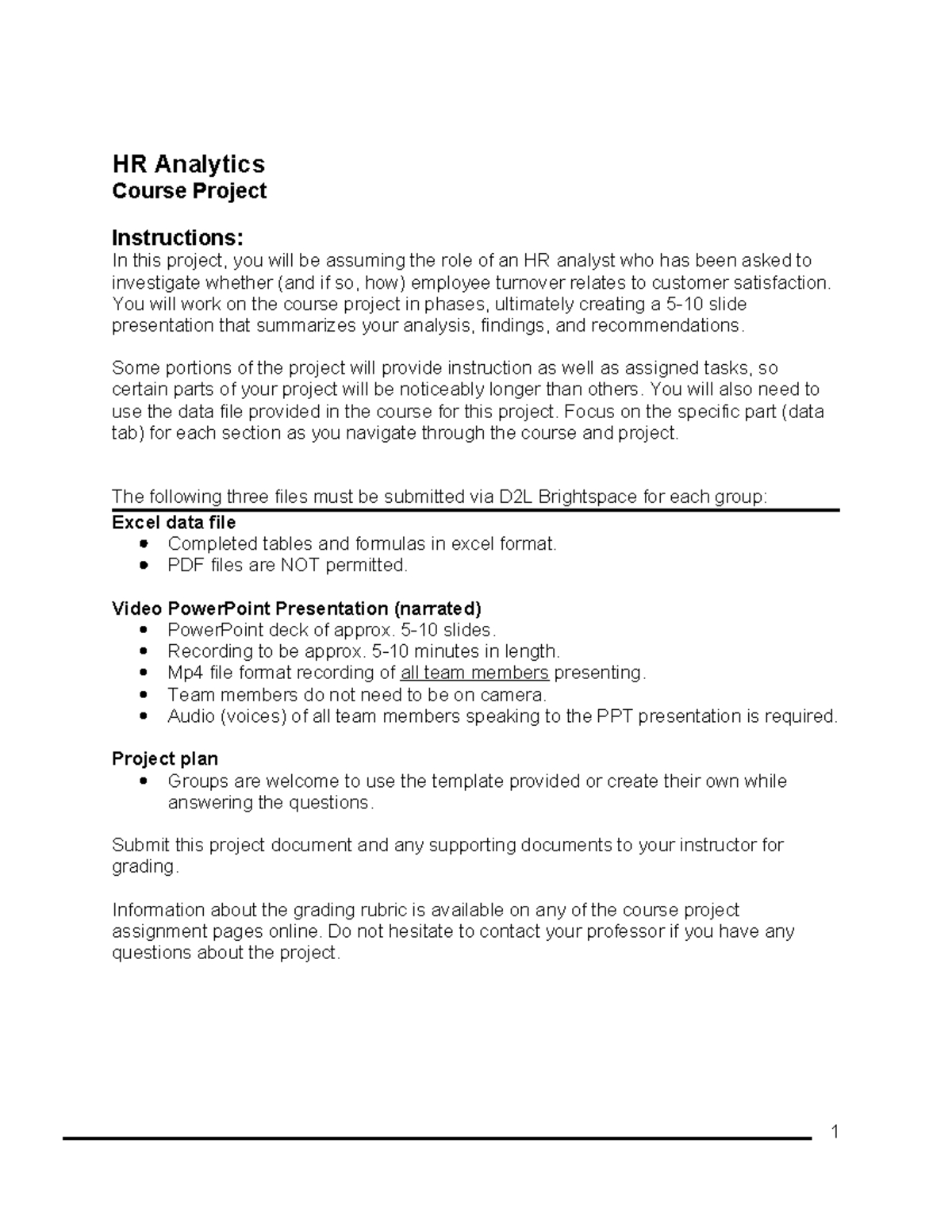 HRM4031 - Group Assignment Project - HR Analytics Course Project ...