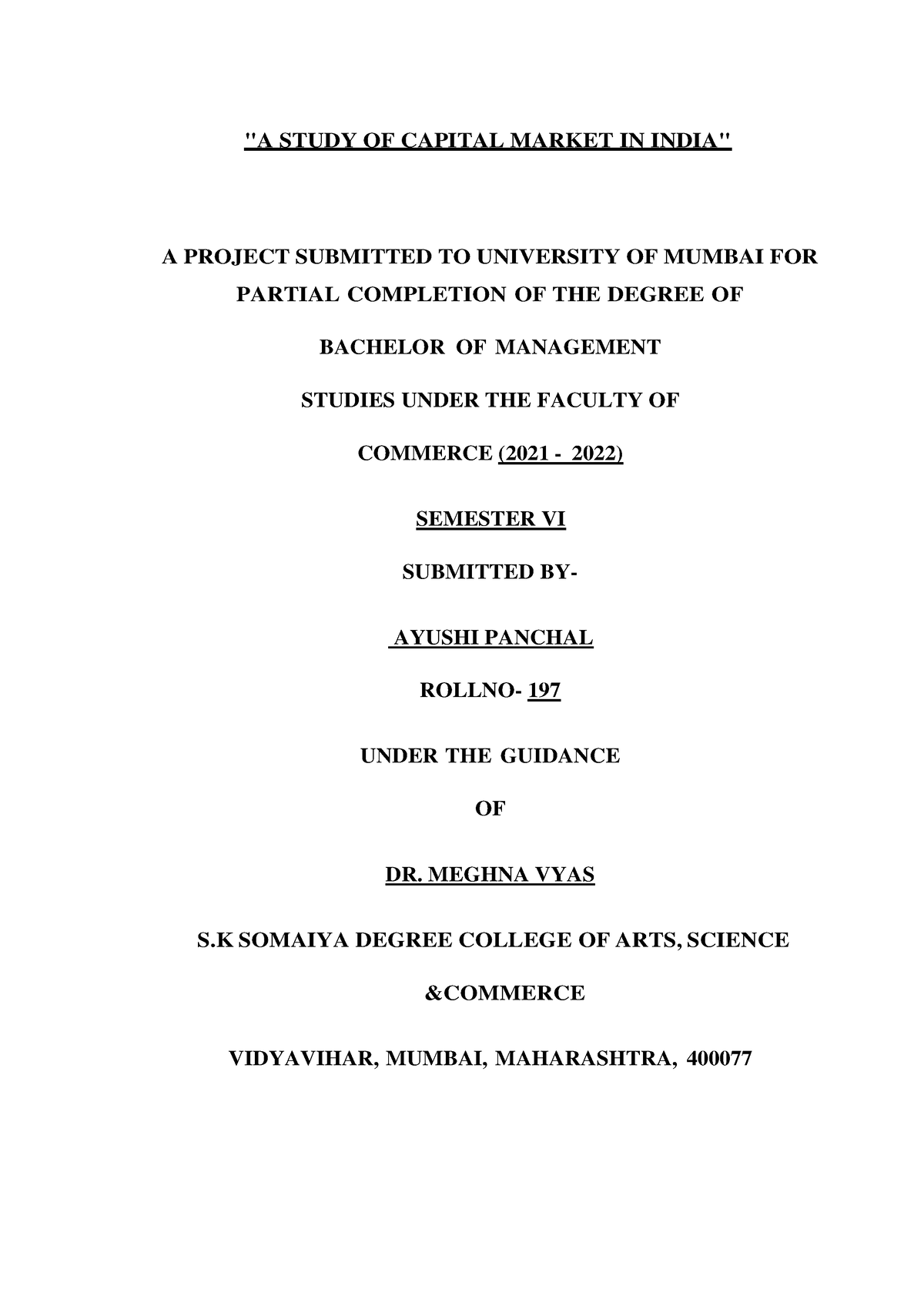 research paper on capital market in india