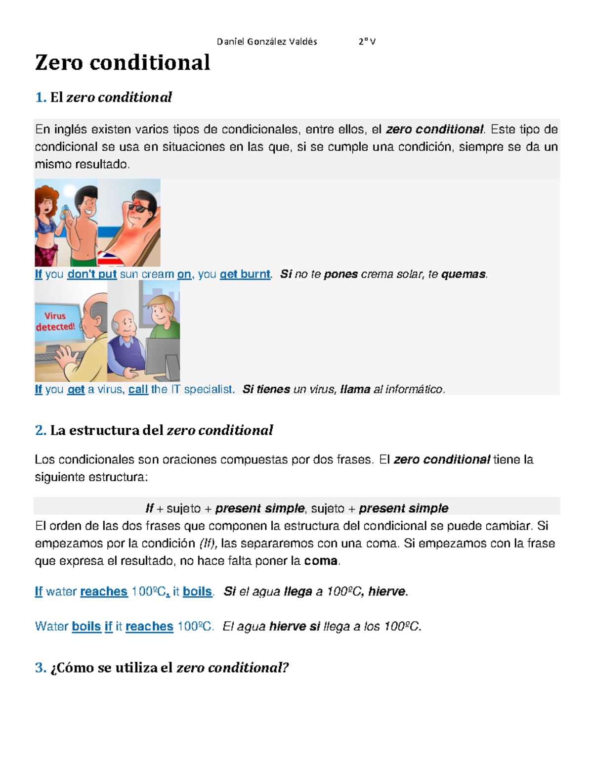 Zero conditional hagan sus tareas Daniel González Valdés 2° V Zero