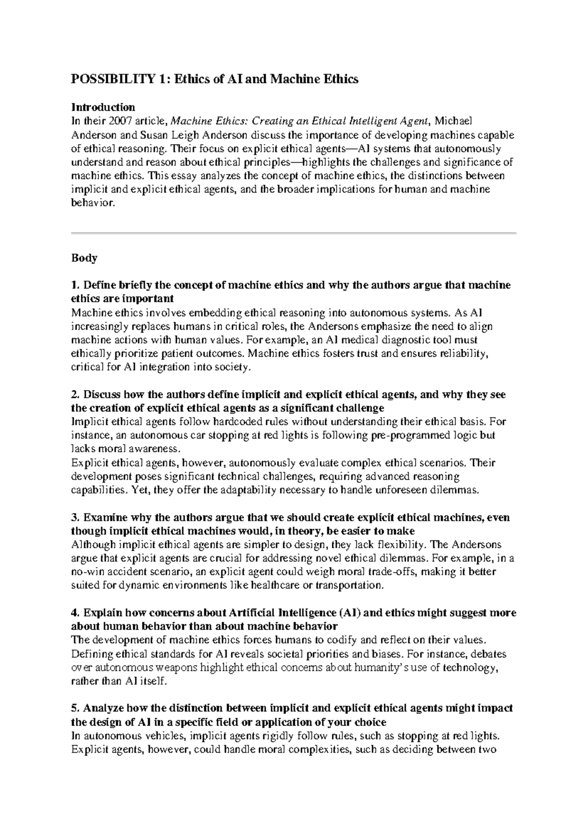 Machine Ethics, Part One: An Introduction And A Case Study – ZEQBL