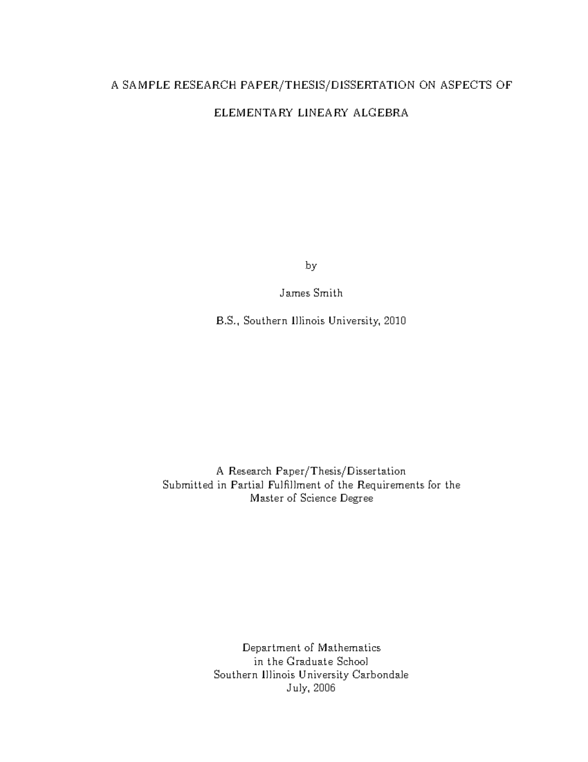 2-thesis - A book report - A SAMPLE RESEARCH PAPER/THESIS/DISSERTATION ...
