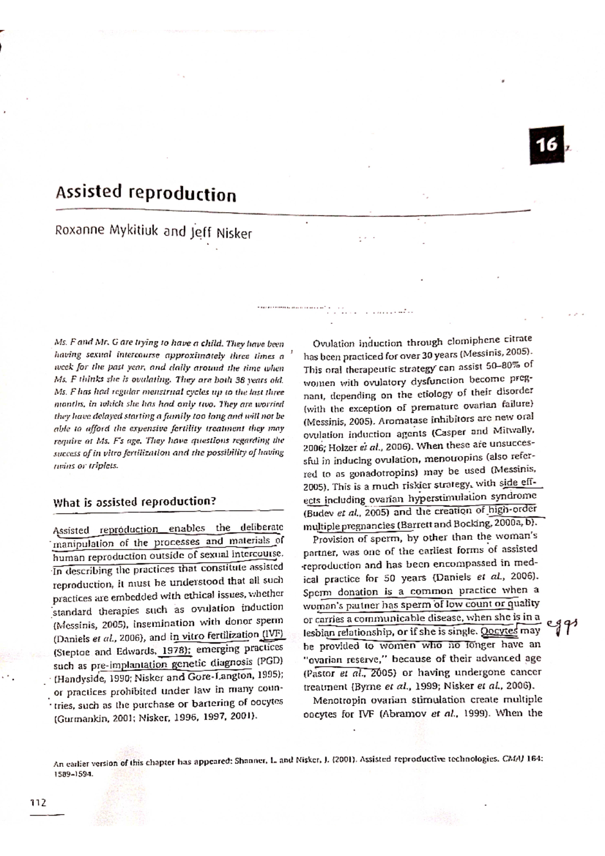 Assisted Reproduction- Bioethics - Philosophy Hons. - Studocu