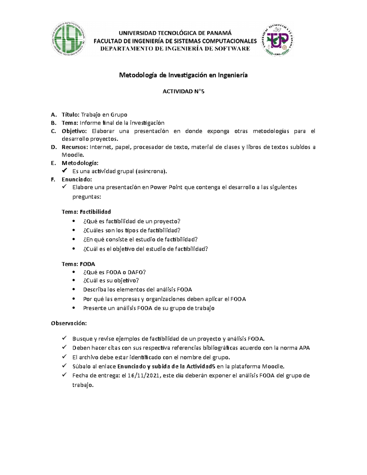 Actividad 5 - Metodología De Investigación En Ingeniería ACTIVIDAD N° A ...