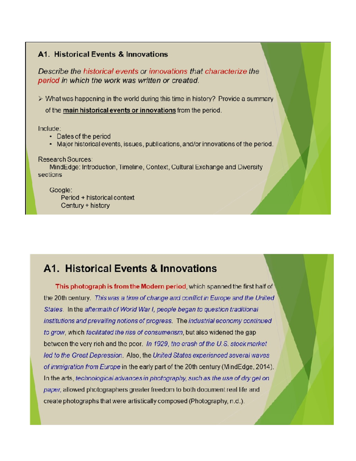 Task 1 A for the humanities - Studocu