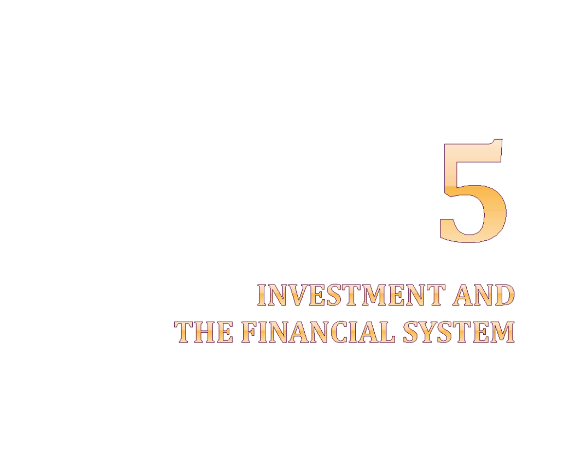5 Inv-Finan System 202108 - Macroeconomics 1 - NEU - Studocu