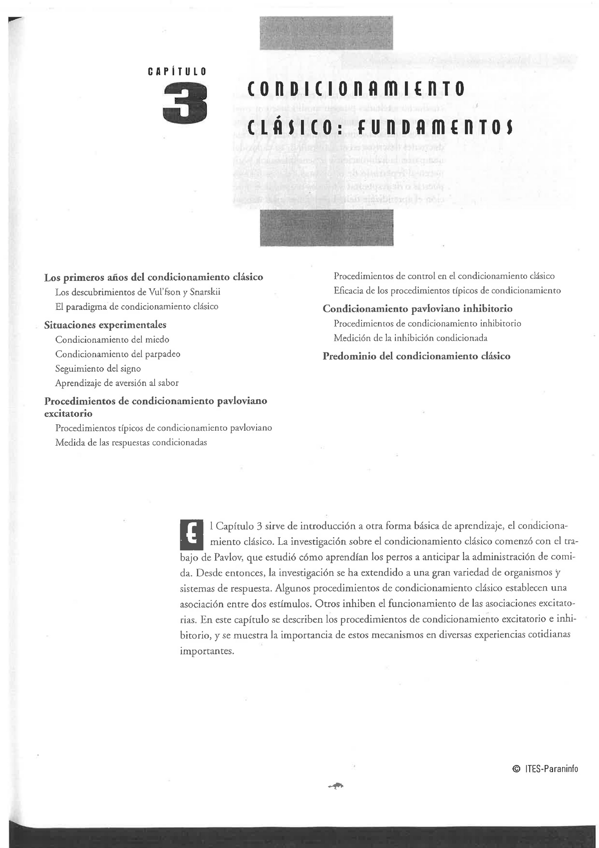 Tema 3.Condicionamiento Clásico Fundamentos - U A P I T I] I. 0 O ...