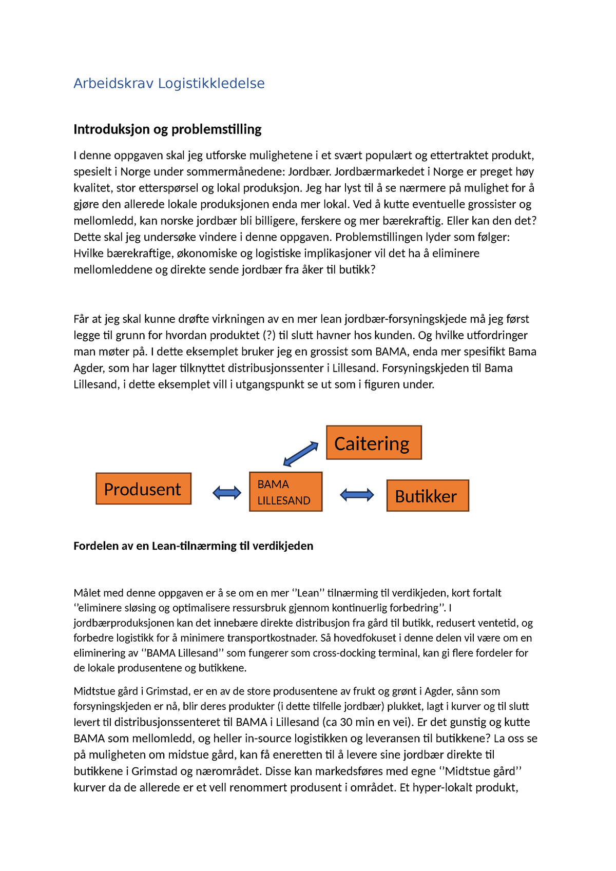 Arbeidskrav Logistikkledelse - Arbeidskrav Logistikkledelse ...