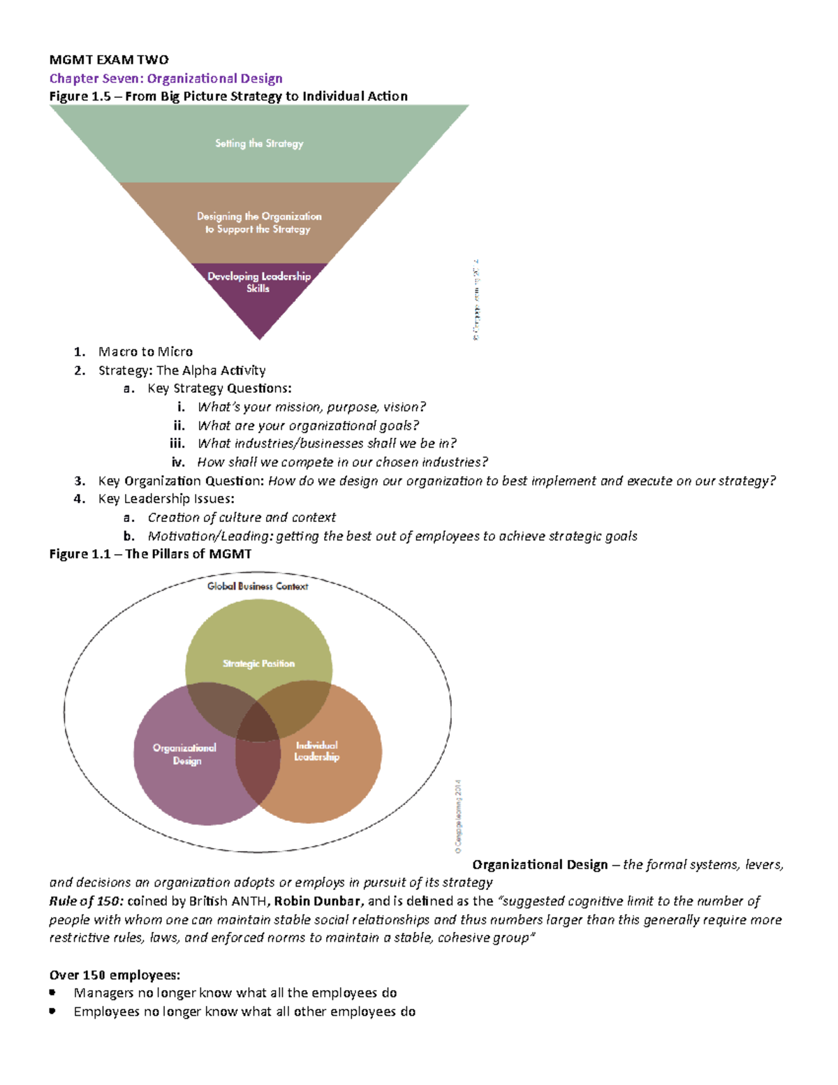 MGMT EXAM TWO - Tests Were Multiple Choice And Verbatim From The ...