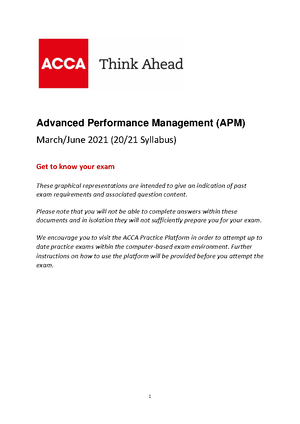 Apm 2021 marjun a - Practice materials - Answers Strategic Professional ...