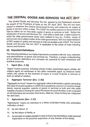 Pure Agent concept in GST - Chapter Twenty Six Pure Agent Concept in ...