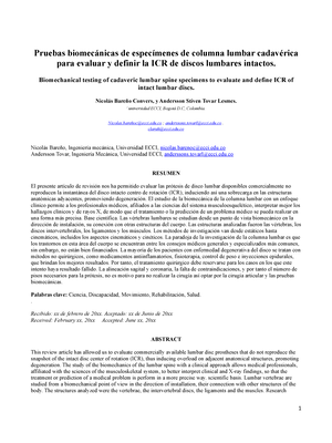 Biomecánica de la columna lumbar: un enfoque clínico