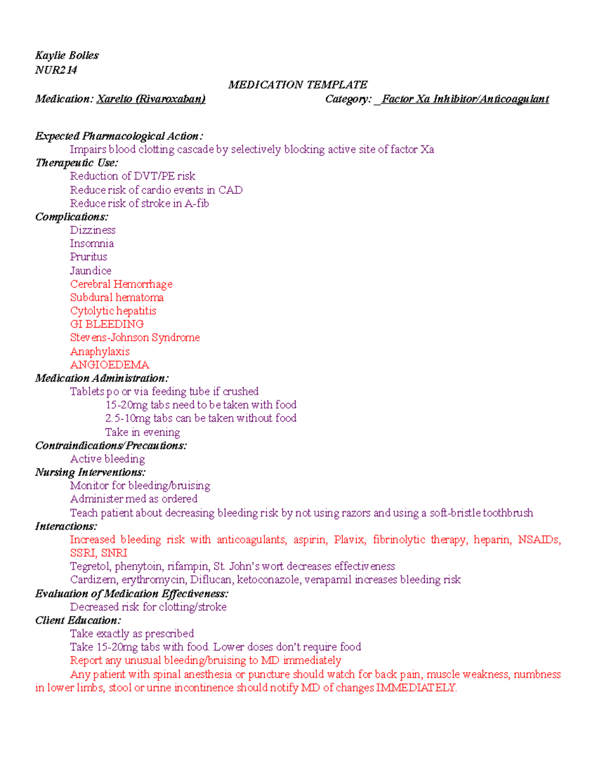 Xarelto John’s wort decreases effectiveness Cardizem, erythromycin
