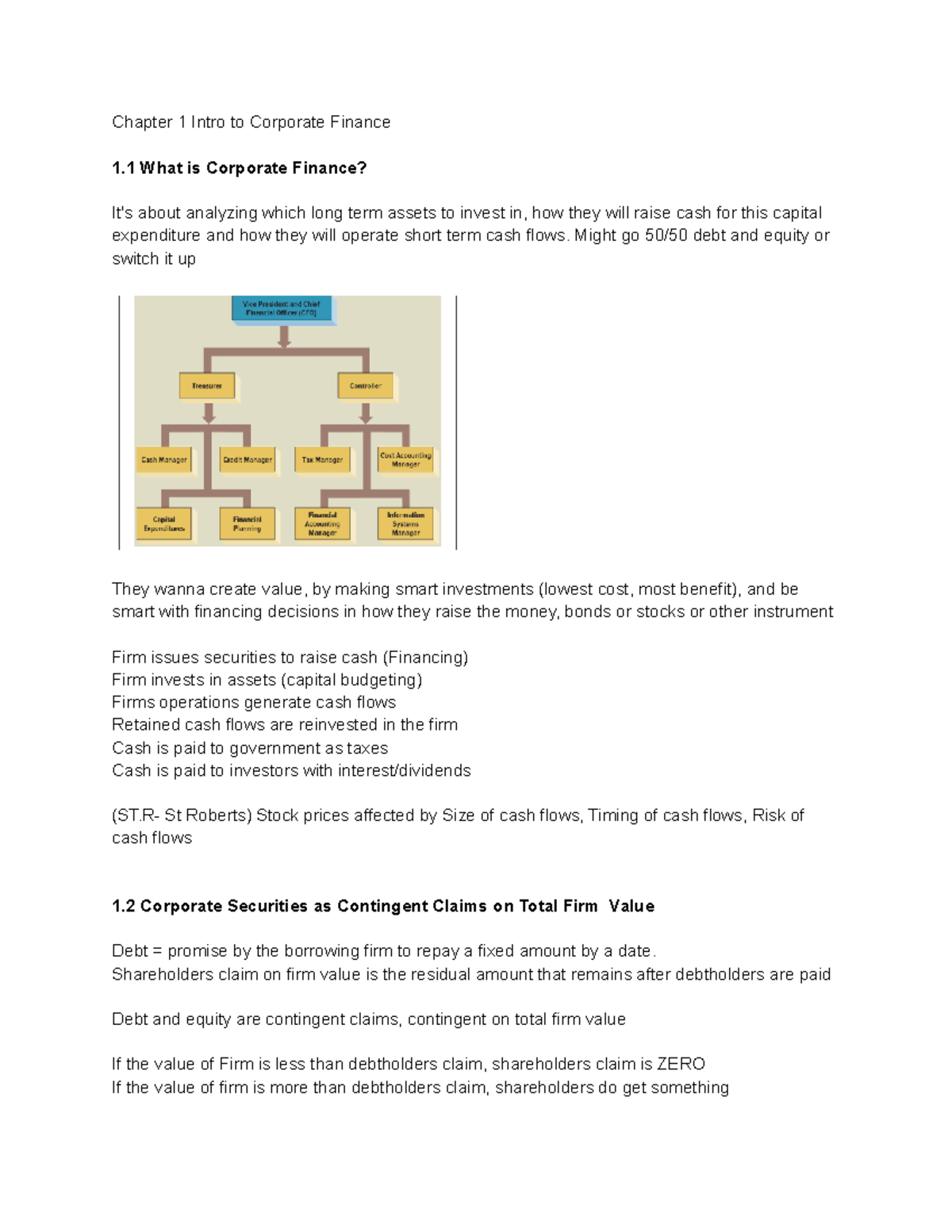 MOS 3311 Week 1 Notes - Chapter 1 and Chapter 4 - Chapter 1 Intro to ...
