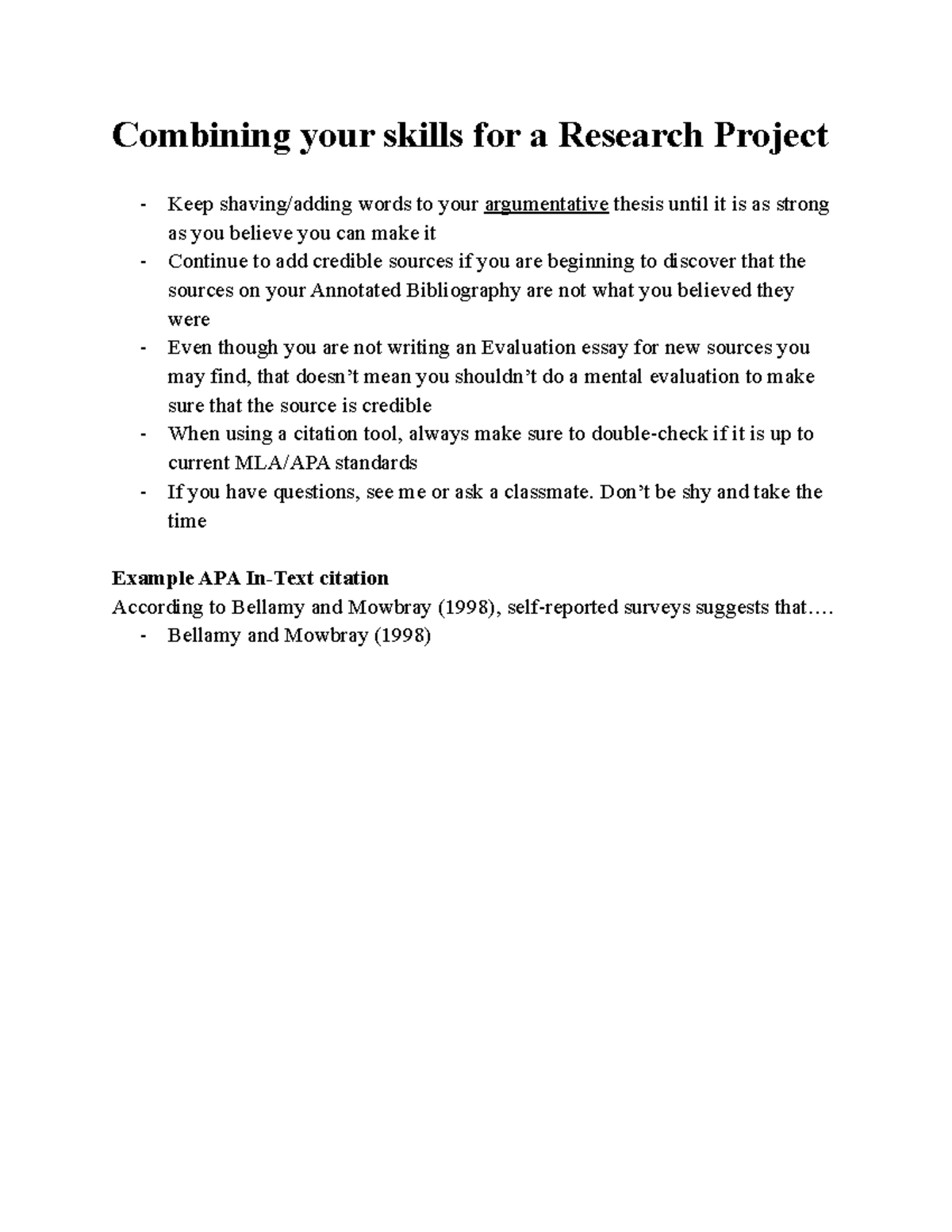 123 (Combining your skills for a Research Project) - Combining your ...