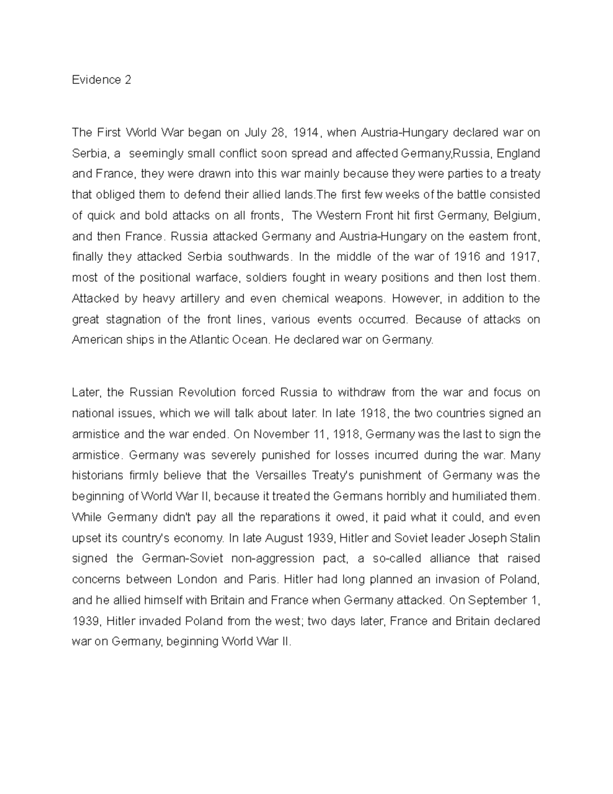 evidence-2-contemporary-world-evidence-2-the-first-world-war-began-on