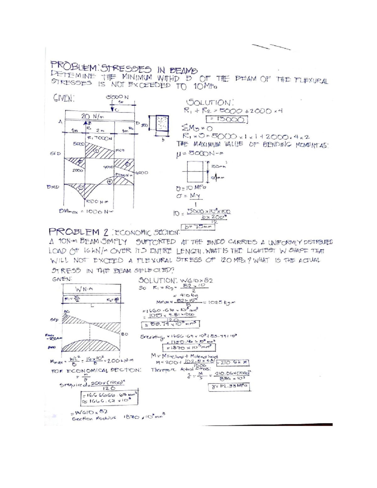 Stresses IN BEAM - Architecture - Studocu