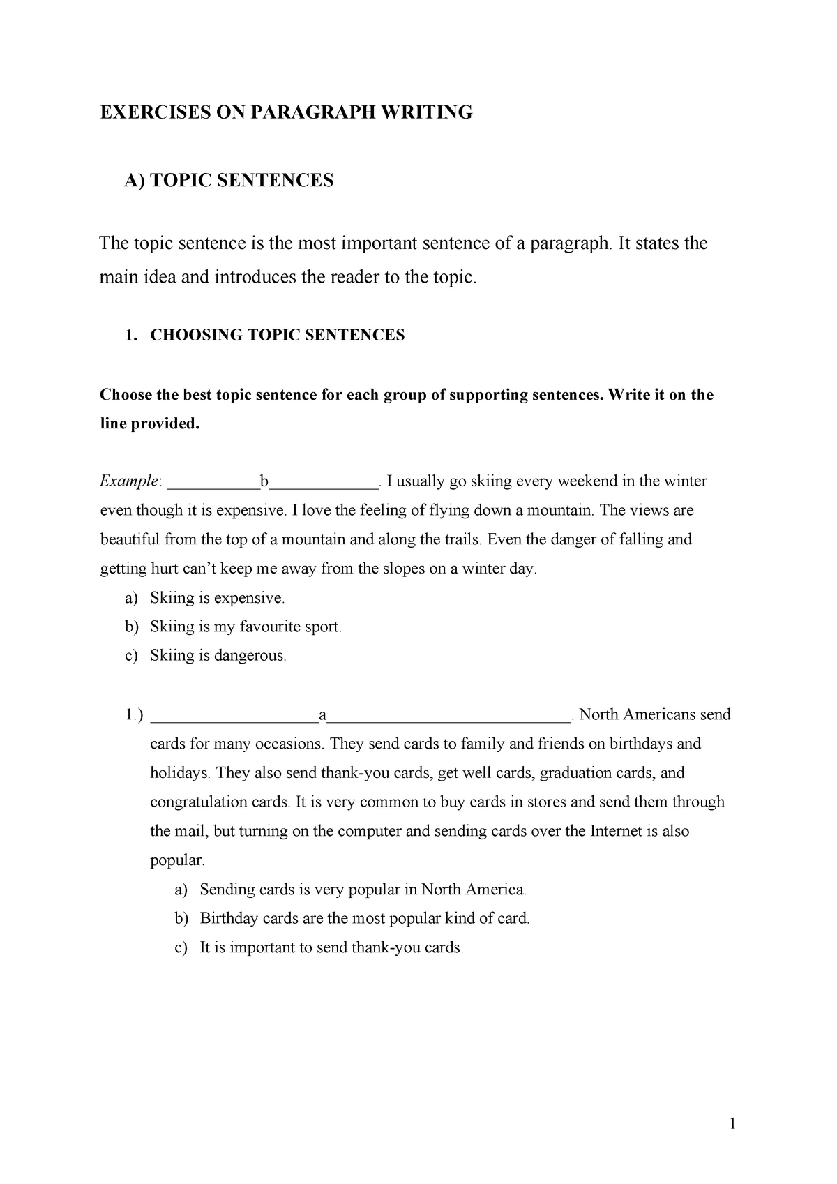 Exercises on paragraph writing - Diploma in Computer Science - UiTM ...