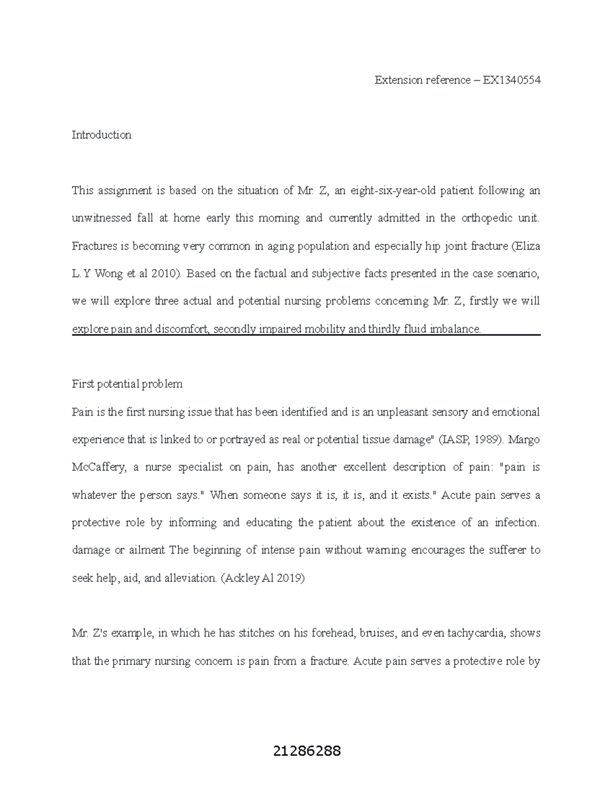 Assignment 4 Evidencebased practice Extension reference EX