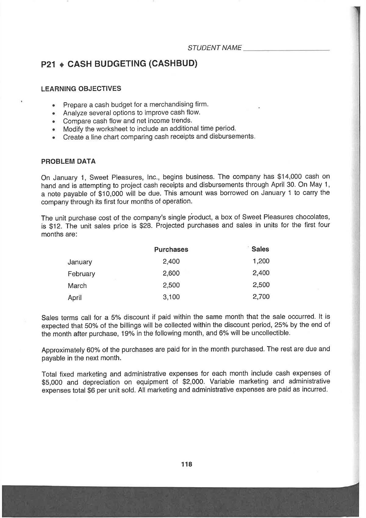 Smith P21 Data - ACCY Practice - ACCY112 - Studocu