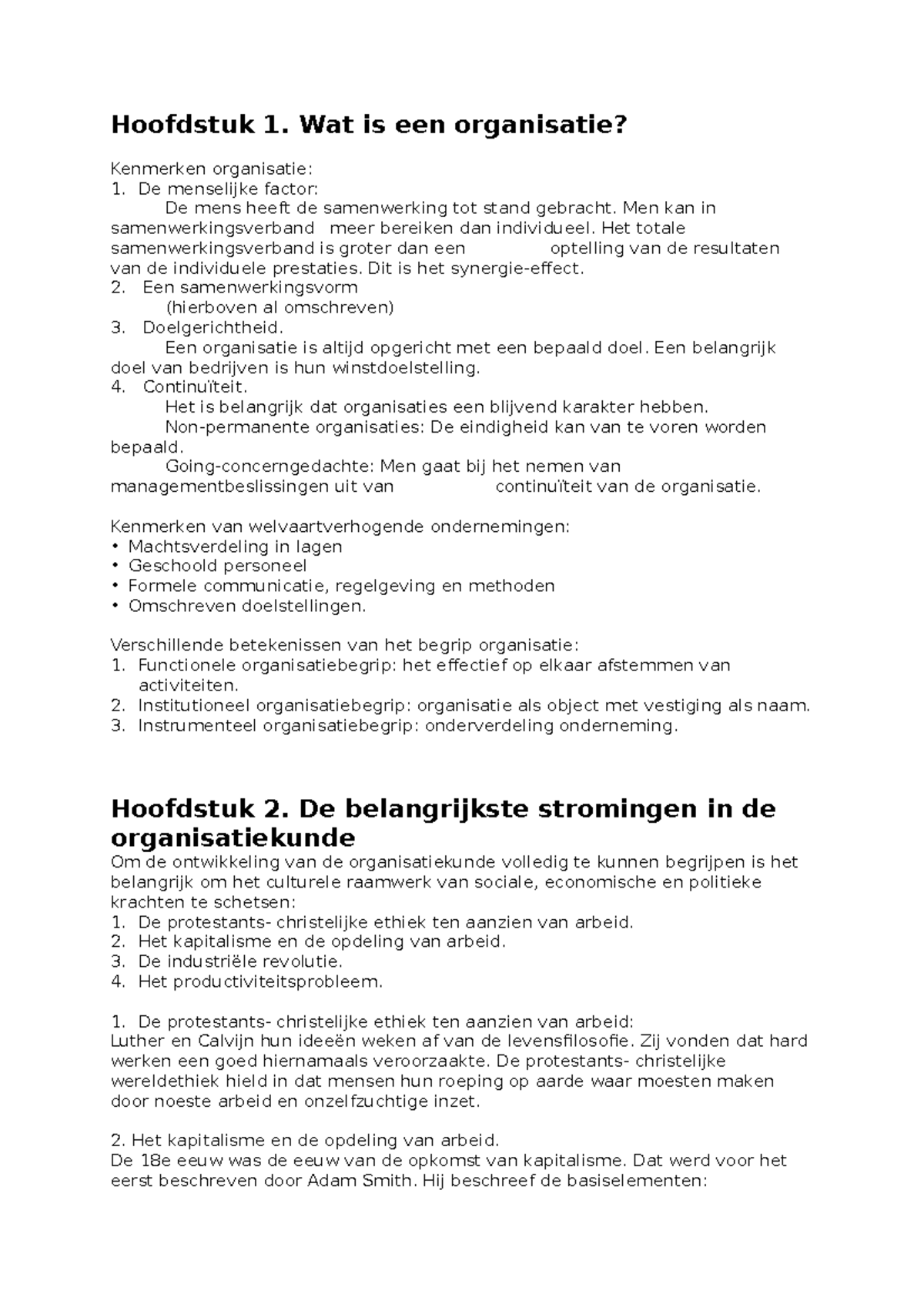 Bedrijfskunde Samenvatting Periode 1 - Hoofdstuk 1. Wat Is Een ...