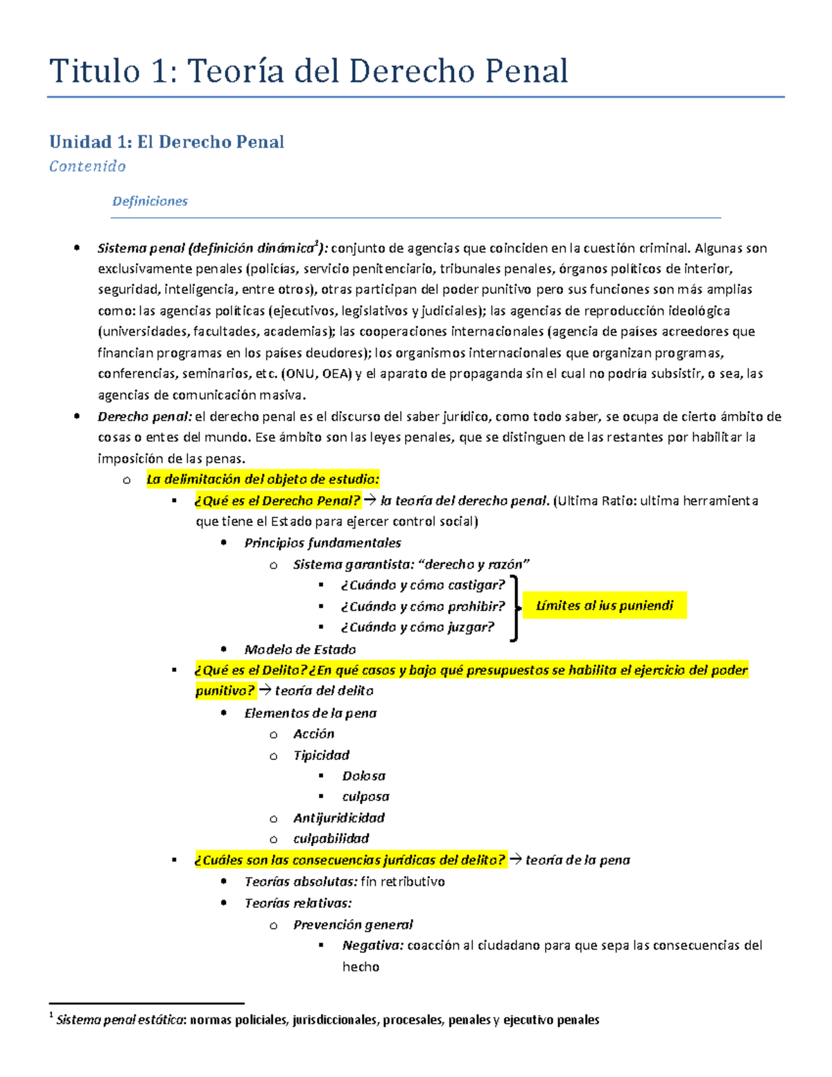 Resumen Derecho Penal Completo - Derecho Penal Parte General - UNMDP ...