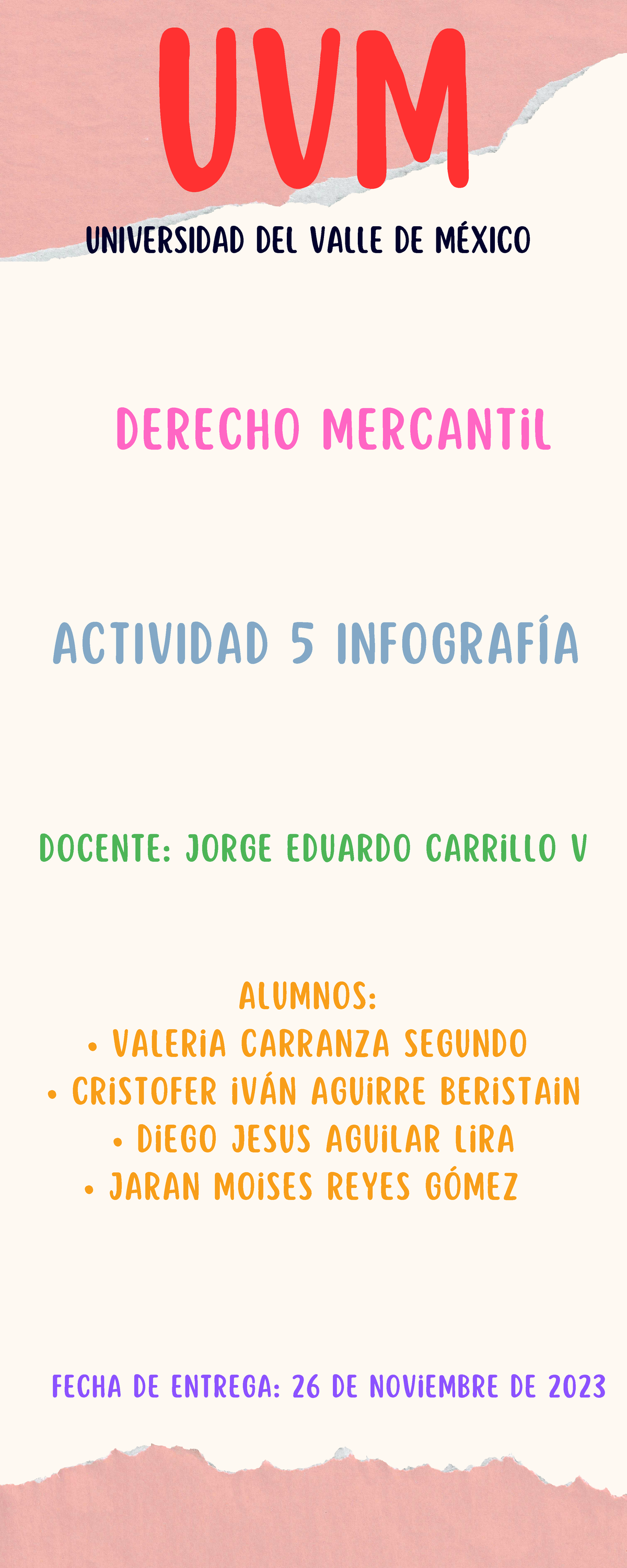 A5 Dm Derechos Humanos Actividad 5 Infografía Uvm Universidad Del Valle De MÉxico Actividad 1154