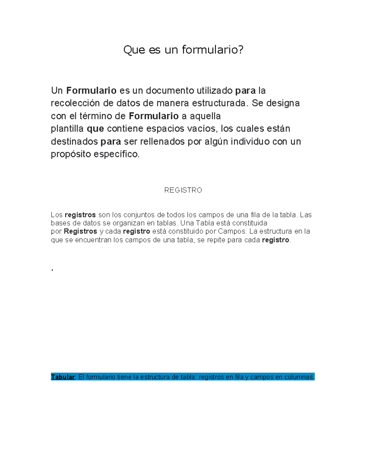 Diego Lux - REDF - Que es un formulario? Un Formulario es un documento ...