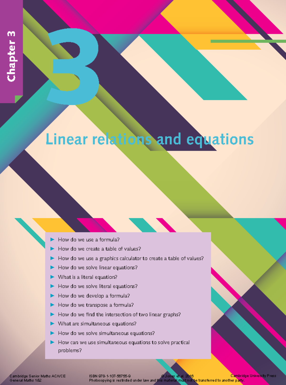 Chapter 3 Linear relations and equations - 2016 Cambridge University ...