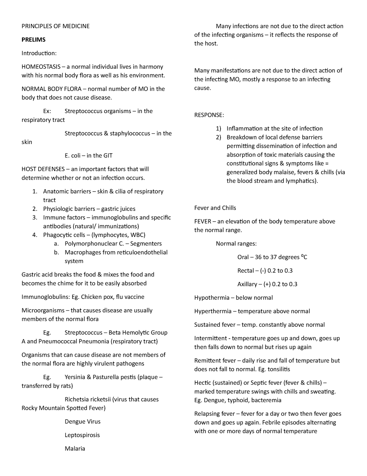 Principles-OF- Medicine - PRINCIPLES OF MEDICINE PRELIMS Introduction ...