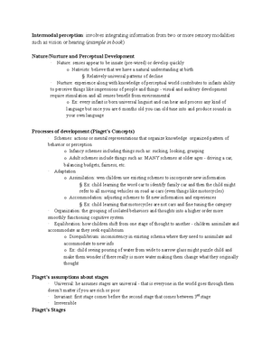 HDFS 4 Notes on HDFS 202 Chapter 4 Intermodal perception