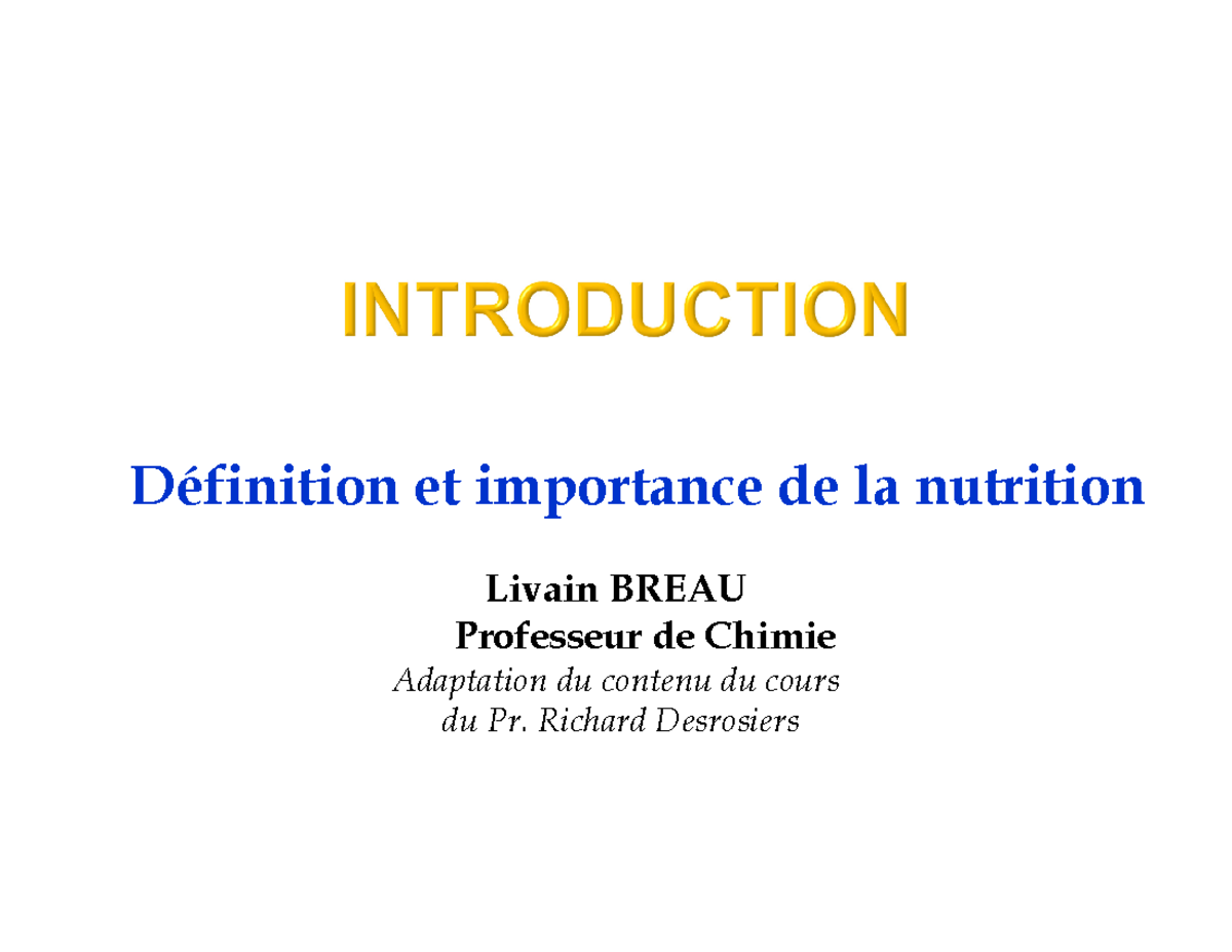 Chap 1 Def, Imp+ DÃ©ficience, Stat, Maladies cancer LB - Définition et ...